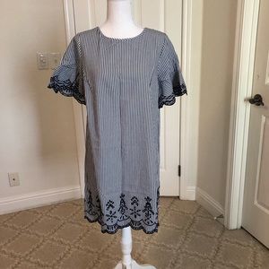 Loft Scalloped Dress
